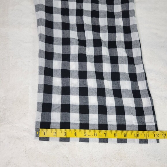 Madewell Cami Wide-Leg Jumpsuit in Gingham Check black and white Size XXS - Picture 11 of 15